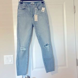 Good American Good Waist Frayed Skinny Jean